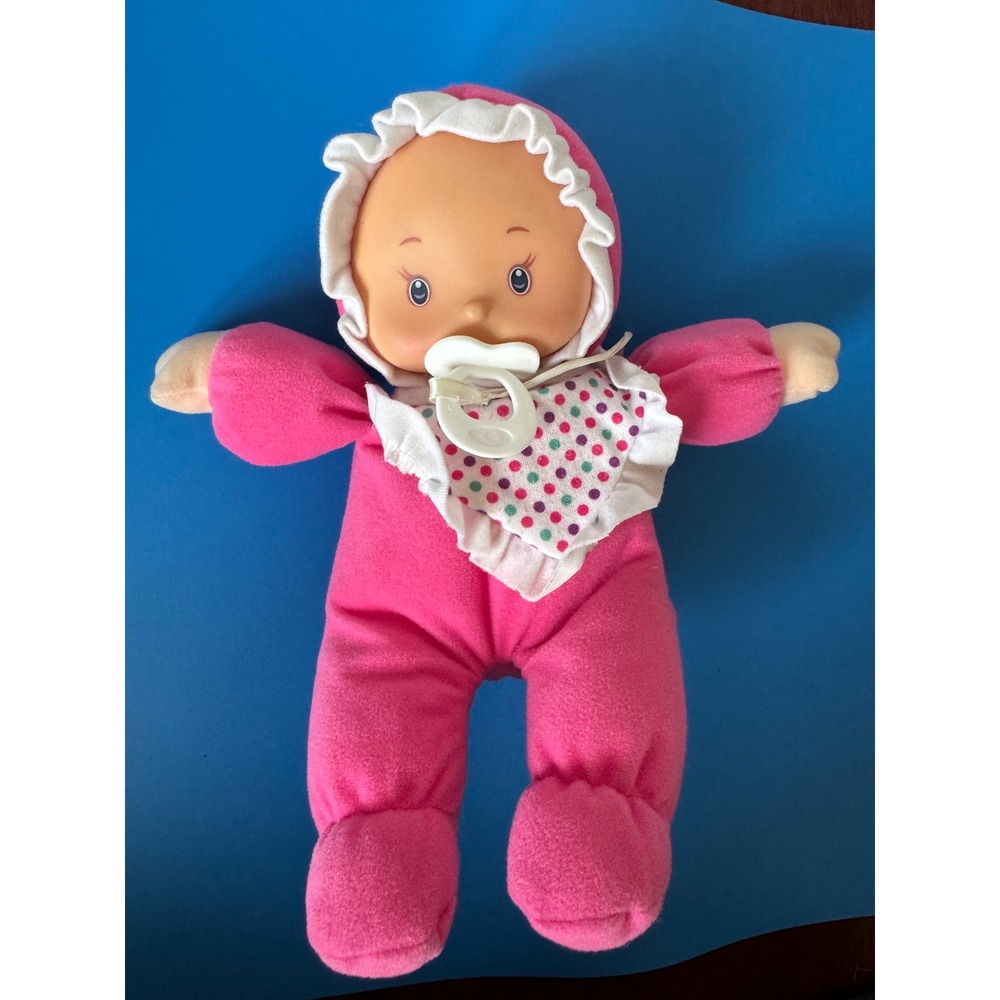 Walmart My Sweet Love Pink Plush Soft Body Baby Doll with Pacifier and Bib 9"